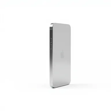 iPhone 16 smartphone side profile view, slim body, titanium finish, product photography, clean white background, ultra detail