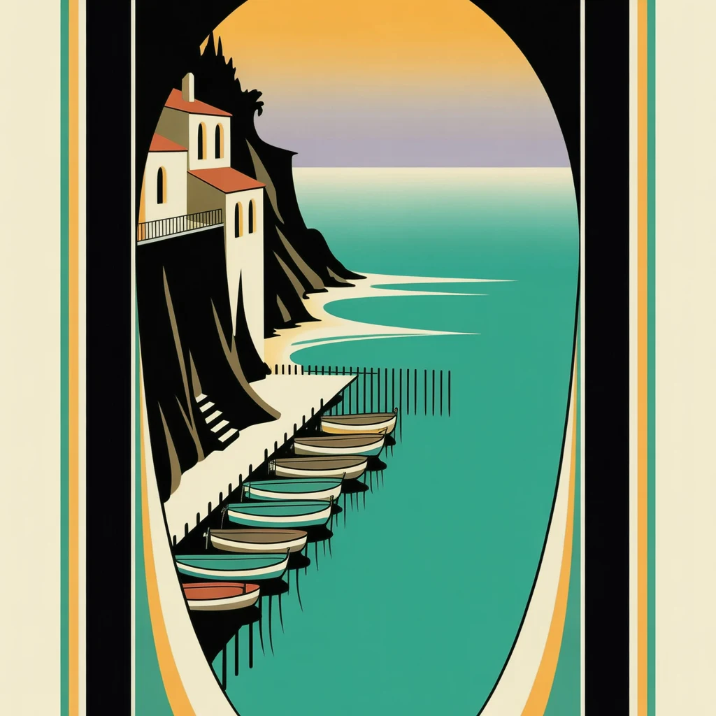 Art Deco travel poster