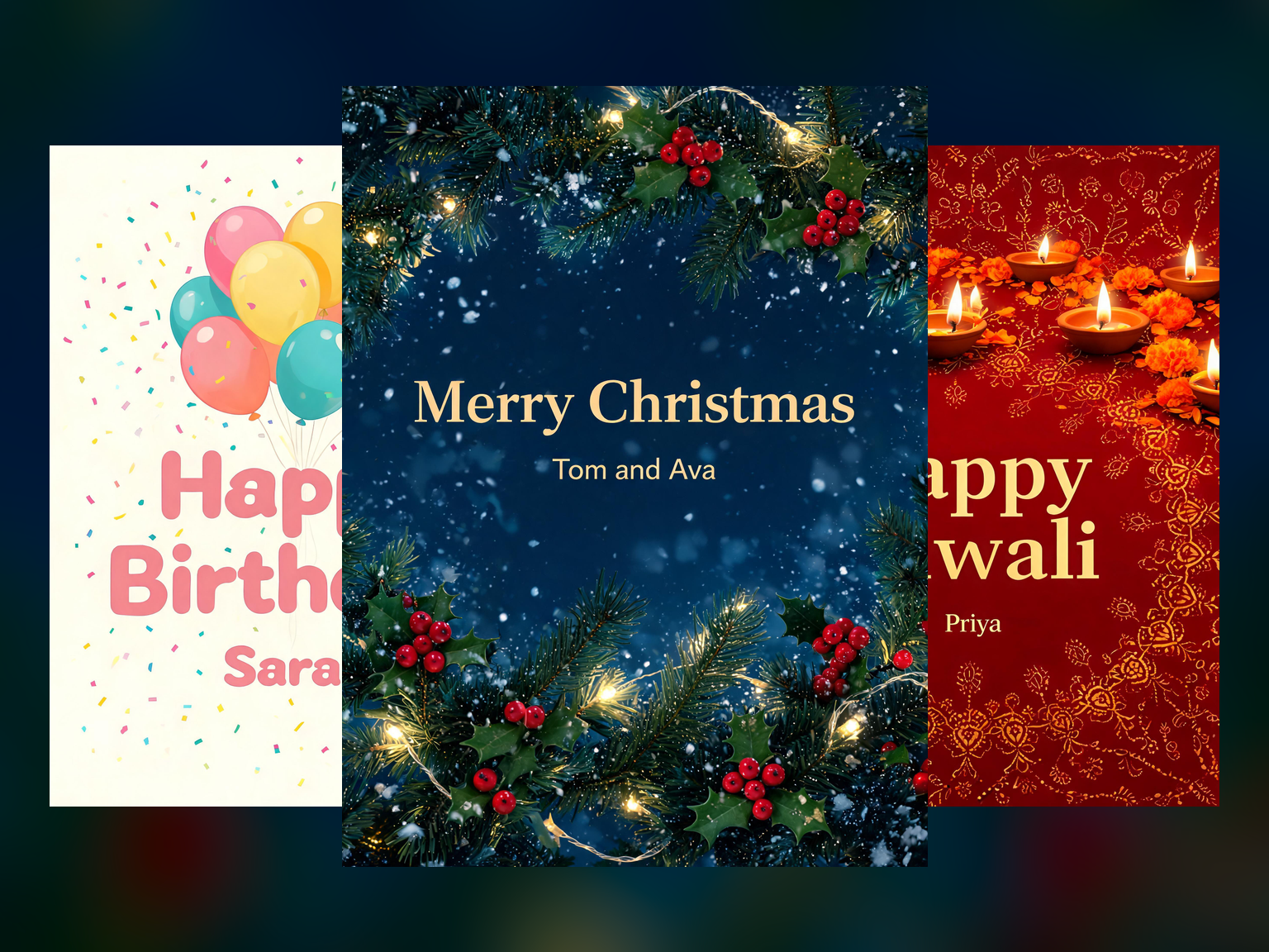AI Greeting Card Text to Image