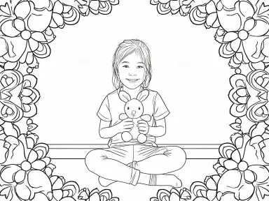 Example 2 made with AI Coloring Page